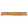 vidaXL Tafelblad met natuurlijke rand 100x30x2,5 cm massief mangohout