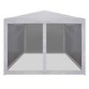 vidaXL Partytent met 4 mesh zijwanden 3x3 m