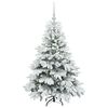 vidaXL Kunstkerstboom met 150 LED met standaard Wit 120 cm PE en PVC