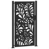 vidaXL Poort met golfontwerp 100x175 cm staal zwart