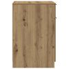 vidaXL Bureaukast 33x50x75 cm bewerkt hout artisanaal eikenkleurig