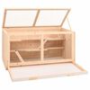 vidaXL Hamsterkooi 89,5x45x45 cm massief vurenhout