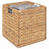 vidaXL Opslagmanden 2 pcs Naturel 28 x 28 x 28 cm Waterhyacint