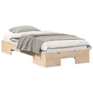 vidaXL Bedframe Bruin 90 x 190 cm