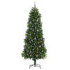 vidaXL Kerstboom met 300 LED met standaard Groen 240 cm PE