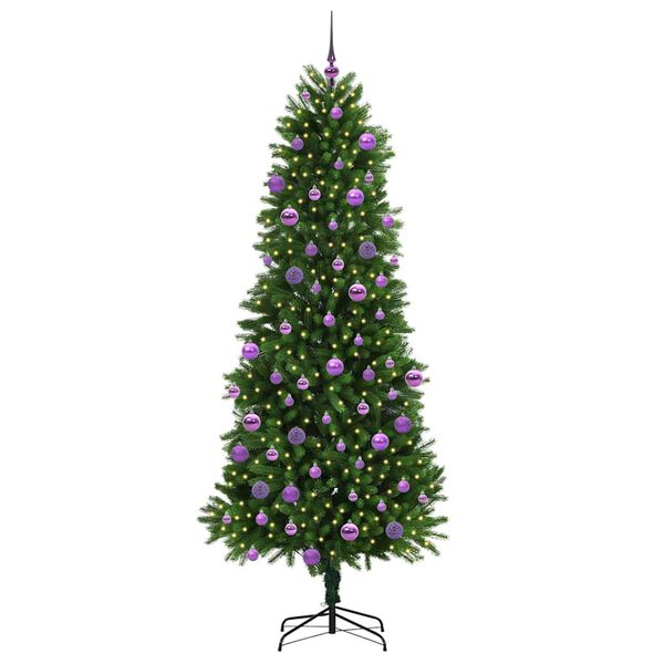 vidaXL Kerstboom met 300 LED met standaard Groen 240 cm PE