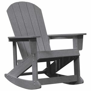 vidaXL Adirondack Schommelstoel Lichtgrijs HDPE