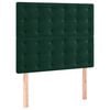 vidaXL Hoofdbord donkergroen 80x5x118/128 cm fluweel