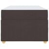 vidaXL Bedframe met matras Donkerbruin 100 x 200 cm Stof