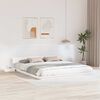 vidaXL Bedframe Wit 200 x 200 cm Hout