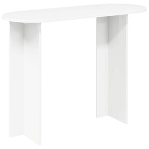 vidaXL Wandtafel Wit 100 x 39,5 x 75 cm Bewerkt hout