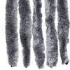 vidaXL Vliegengordijn 56x185 cm chenille zilverkleurig