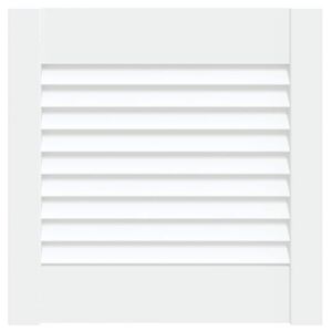 vidaXL Louvrede deuren Wit 39,5 x 39,4 cm Massief grenenhout