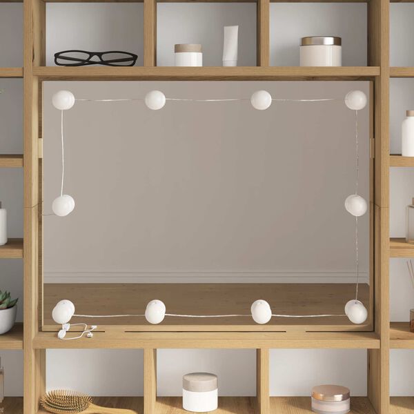 vidaXL Spiegel Lichten 2 pcs Wit 4.5 x 4.5 x 4.8 cm Kunststof