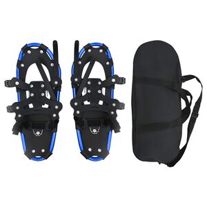 vidaXL 3 in 1 Sneeuwschoenen Blauw en Zwart 53,5 x 21 cm