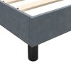 vidaXL Boxspring met matras fluweel donkergrijs 180x210 cm