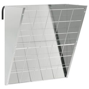 vidaXL Hangend Hooi Feeder zilver 61 x 33 x 66 cm 5 kg