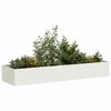 vidaXL Plantenbak 280x80x40 cm staal wit