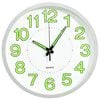 vidaXL Wandklok lichtgevend 30 cm wit