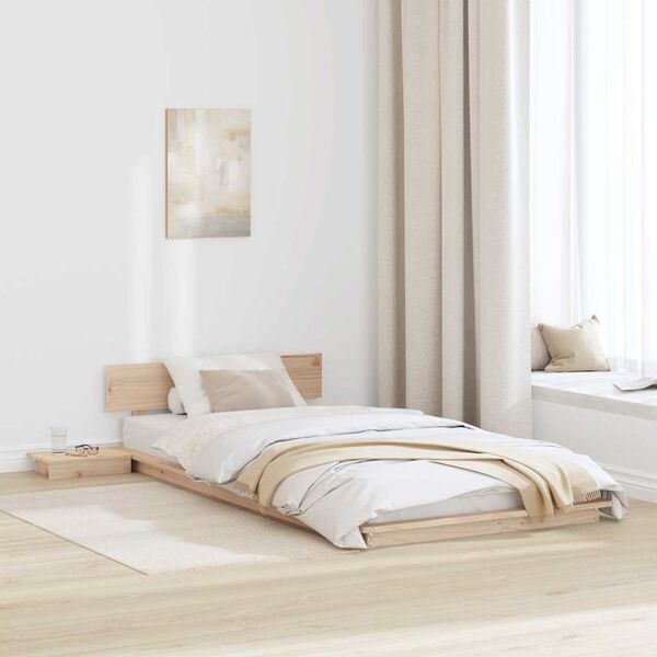 vidaXL Bedframe Bruin 80 x 200 cm Hout