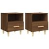 vidaXL Nachtkastjes 2 st 40x35x47 cm bruin eikenkleur