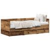 vidaXL Dagbed met lade met opslag Oud Hout 90 x 200 cm Bewerkt hout