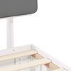 vidaXL Bedframe met Gevoerd Hoofdgedeelte Lichtgrijs 120 x 200 cm