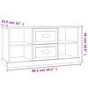 vidaXL Tv-meubel 99,5x35,5x48 cm bewerkt hout hoogglans wit