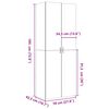 vidaXL Hoge kast 70x42,5x185 cm bewerkt hout betongrijs
