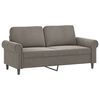 vidaXL Tweezitsbank 140 cm fluweel lichtgrijs