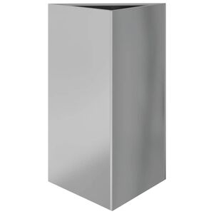 vidaXL Plantenbak driehoek 50x43x75 cm gegalvaniseerd staal