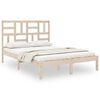 vidaXL Bedframe zonder matras massief hout 140x200 cm