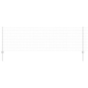 vidaXL Euro-hek met palen 10 x 0,8 m Gegalvaniseerd staal Mesh