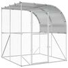 vidaXL Kippenhok zilver 200 x 200 x 215 cm Gegalvaniseerd staal