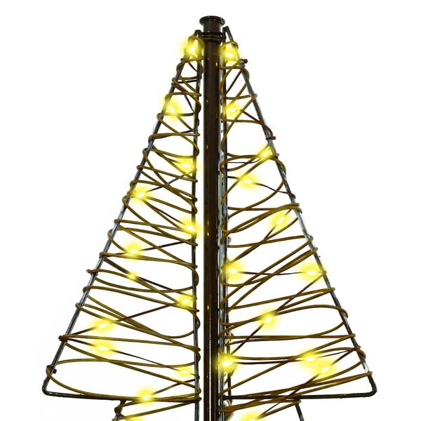vidaXL Kerstboom met 240 LED Warmwit 180 cm Rattan