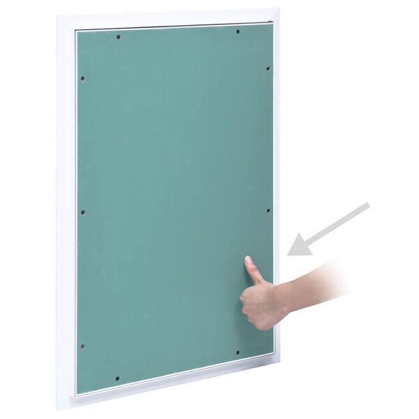 vidaXL Toegangspaneel met aluminium frame en gipsplaat 300x600 mm