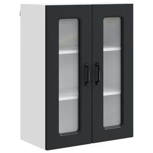 vidaXL Vaatwasserpaneel Kalmar Zwart 60 x 31 x 80 cm Bewerkt hout