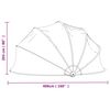 vidaXL Zwembadoverkapping rond 406x203 cm PVC