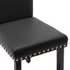 vidaXL Eetkamerstoelen 2 stuks PVC zwart