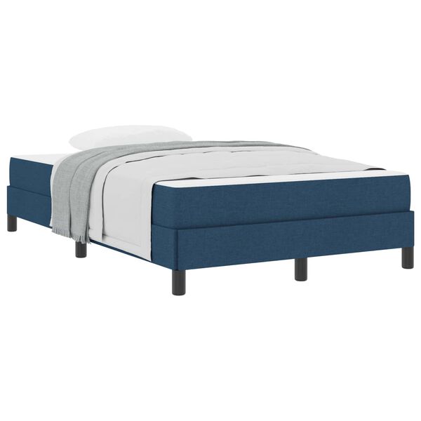 vidaXL Boxspringbed met matras Blauw 120 x 200 cm Stof