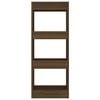 vidaXL Boekenkast/kamerscherm 40x30x103 cm bewerkt hout bruineiken