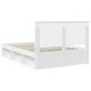 vidaXL Bedframe met hoofdeinde Wit 140 x 200 cm Massief grenenhout