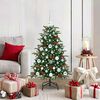 vidaXL Kunstkerstboom Groen 120 cm PVC en Metaal en Plastic
