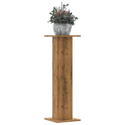 vidaXL Plantenstandaards 2 st 30x30x95 cm hout artisanaal eiken