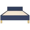 vidaXL Bedframe zonder matras 100x200 cm stof blauw