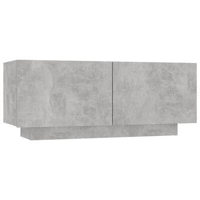 vidaXL Nachtkastje 100x35x40 cm bewerkt hout betongrijs
