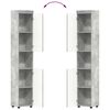 vidaXL Badkamerkastenset TULUM Beton Grijs 37 x 31,5 x 203 cm