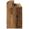 vidaXL Bureau met LED-verlichting 140x55x91 cm bewerkt hout oud hout