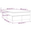 vidaXL Boxspring met matras stof zwart 120x200 cm