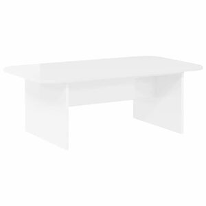 vidaXL Salontafel Hoogglans wit 93 x 53 x 33 cm Bewerkt hout